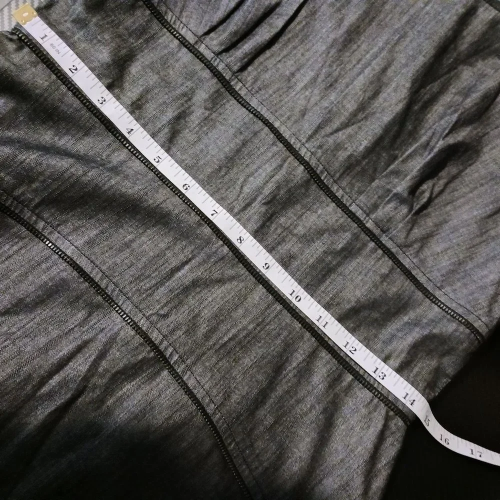 Calvin Klein Charcoal Grey Cotton Sheath Dress in Charcoal Grey Size‎ 6